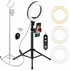 Ring Light with Tripod Stand - Black